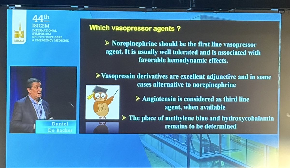 (1/4) 💉 Vasopressor Agents #ISICEM25 

1️⃣ Which vasopressor agents?
