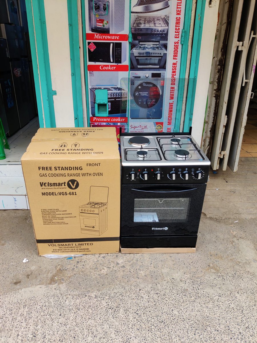 NanoTechKE's tweet photo. Volsmart Standing Cooker 60cmx60cm 3G+1E Jet Burners
Price = 26,000

📞📲 0723294538
📍 Cookie House 5th Floor Shop No 505 https://t.co/N2sjcPFwfl