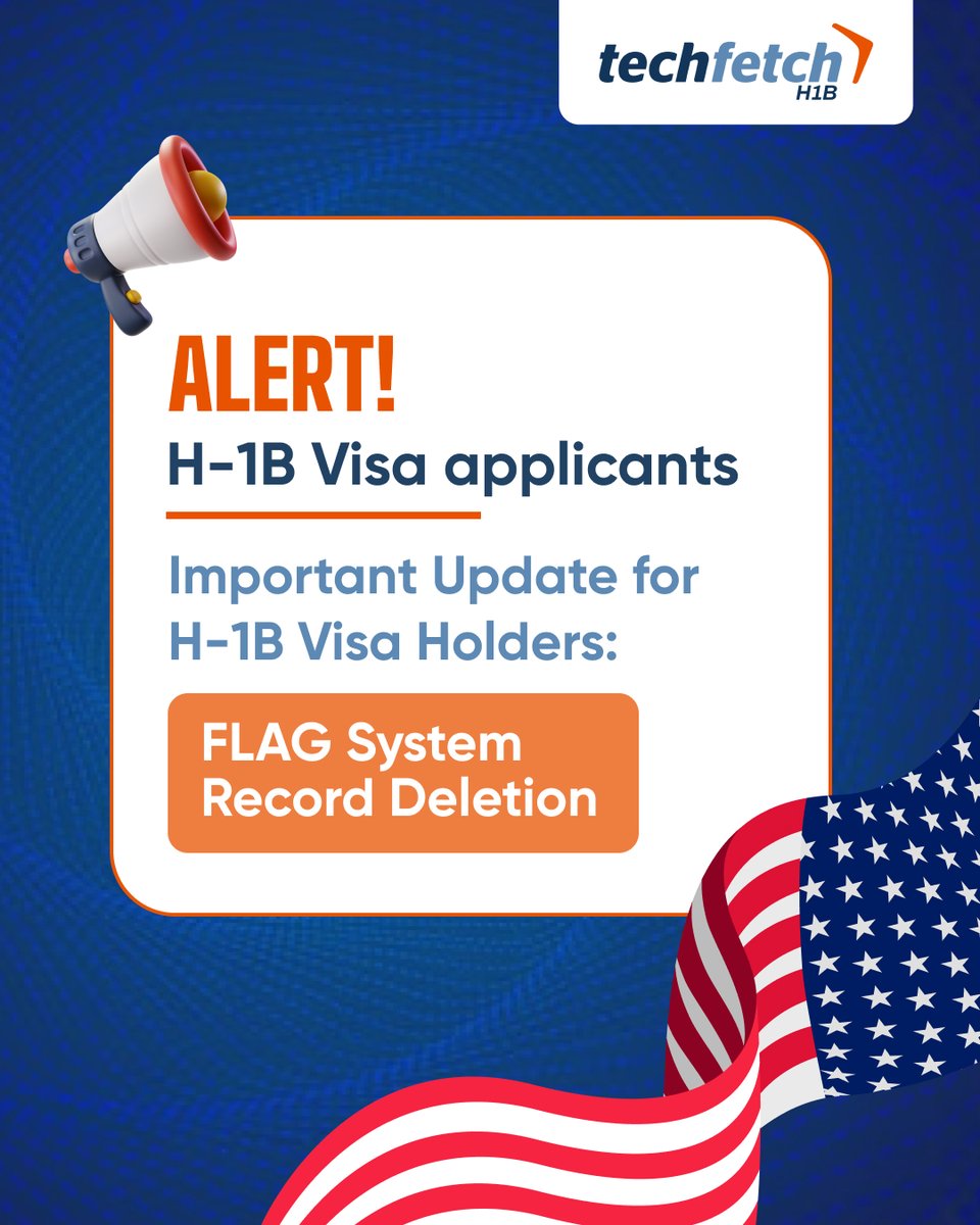 TechfetchH1B's tweet image. H-1B Visa Alert!
Starting March 20, 2025, the DOL’s FLAG system will delete H-1B records over 5 years old.
Download cases before March 19, 2025
Only affects records older than 5 years
Temporary records will be destroyed
Don’t lose critical documents—act now!

#H1BVisa