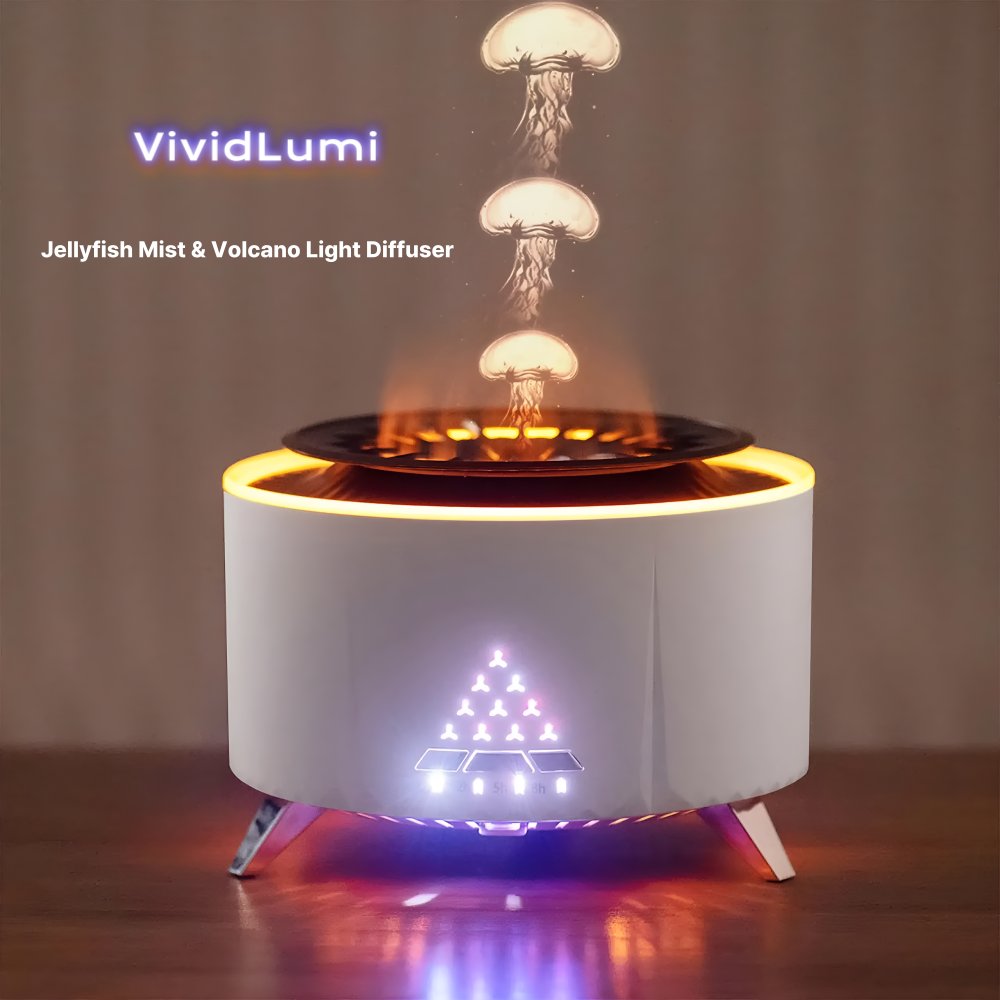 VividLumi's tweet photo. ✨ Tired of boring, bulky humidifiers? Upgrade your space with elegance and ambiance! ✨

Say goodbye to dull designs and hello to the VividLumi Jellyfish Mist &amp; Volcano Light Diffuser! 🌊🌋
#HomeDecor #Humidifier #Diffuser #MoodLighting https://t.co/073MGMTpl3