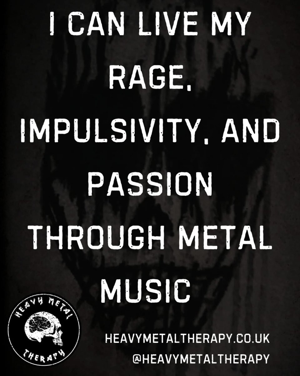 This #wellnesswednesday we celebrate #neurodiversityweek with a quote from one of our early stories about #ADHD from Rikka.  Read it here: 
heavymetaltherapy.co.uk/riikka/

#heavymetaltherapy #wellness #NeurodiversityCelebrationWeek
