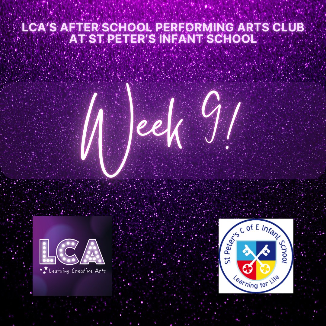 💜 Happy Thursday! Today marks week 9 (the penultimate week) of our 10 week after school club programme at St Peter's Infant School. LCA Teacher, Cydney, can't wait to see everyone this afternoon! 💜🎶💃🏻🎭🎉⭐️✨🤩👏🏻💜