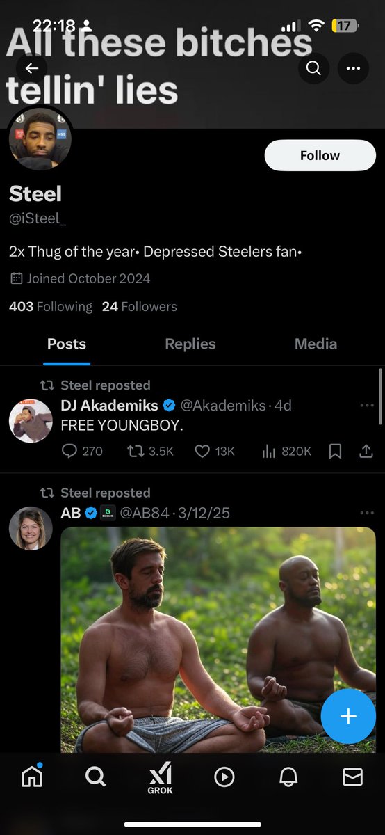 oddkingkirb96's tweet photo. @iSteel_ @emmanuelol8 @kanyewest His banner says it all 🤷🏾‍♂️ https://t.co/3A0q8UjApe