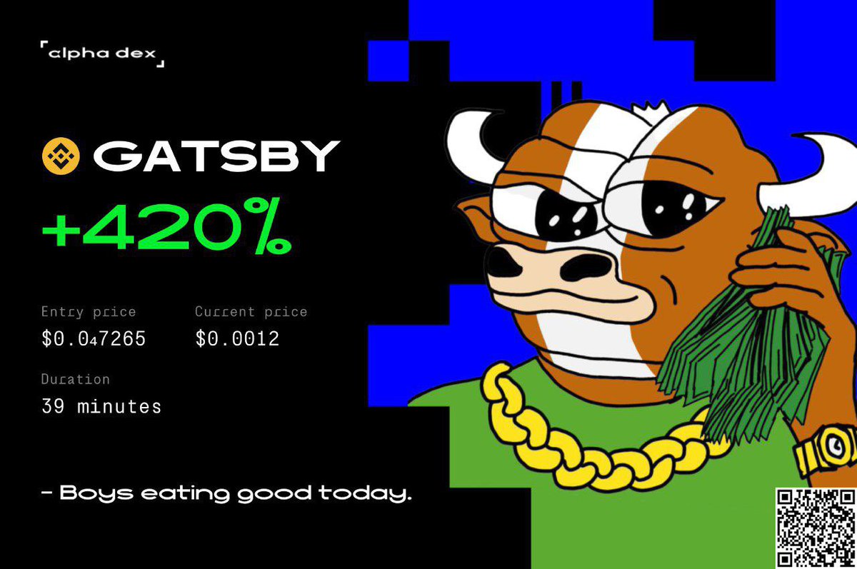 God bless <a href="/cz_binance/">CZ 🔶 BNB</a> for this BSC bull run amidst crashing markets. $GATSBY #nfa #tradingbot #profit