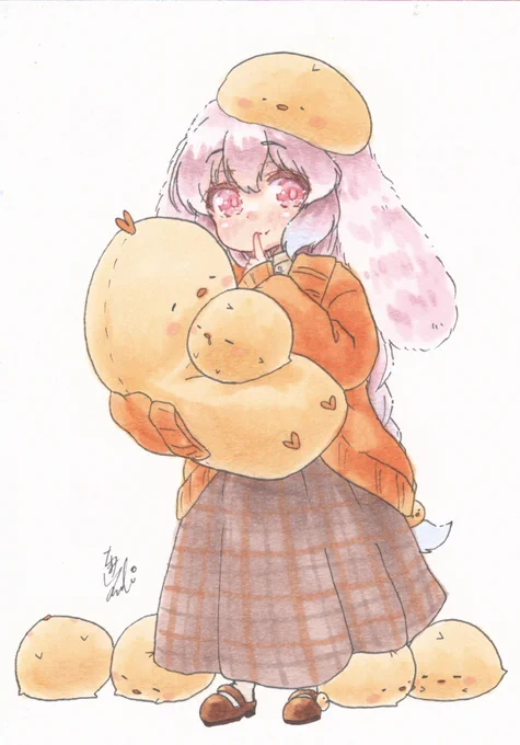 はなピヨピヨピヨピヨピヨ #ピヨピヨまみれ展  #1日1絵ちま 