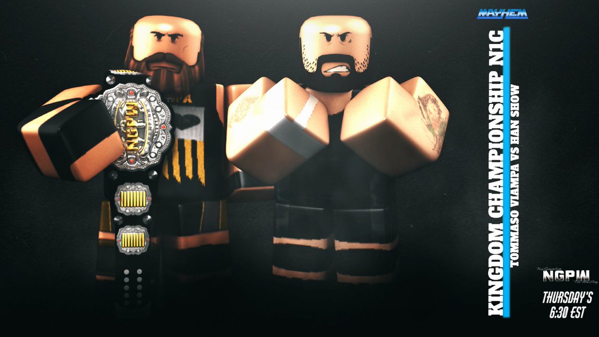 NGPWMedia's tweet photo. 🔥TONIGHT on NGPW MAYHEM! Live From MSG🔥
💥@visxkk clashes with @EIBicho7 to determine a NEW number one contender for the Kingdom Championship.💥
💥@jodyk0sher speaks!💥
@beastlysouls takes on @StemRW
#PhantomAtticus takes on @KN_Rblx!
Don't miss the action!🚨 #NGPW https://t.co/sAVo69J6CP