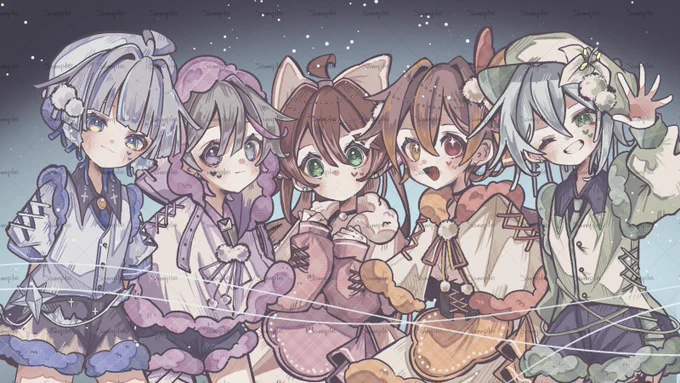 Histophere公式歌ってみたイラスト  ⟬    好き!雪!本気マジック ⟭   #イラスト #いすとふぃあ 