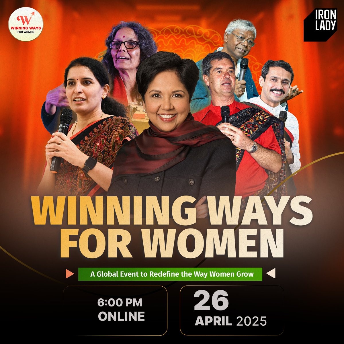 🔥 Indra Nooyi joins Winning Ways for Women 2025! 🔥

📅 26 April 2025 | 6 PM 💻 Online

Exclusive leadership insights from a global icon + top industry leaders! 🚀

🔗 Join now: zurl.co/ZaDSL 

#IronLady # #IndraNooyi  #IronLady1CRClub