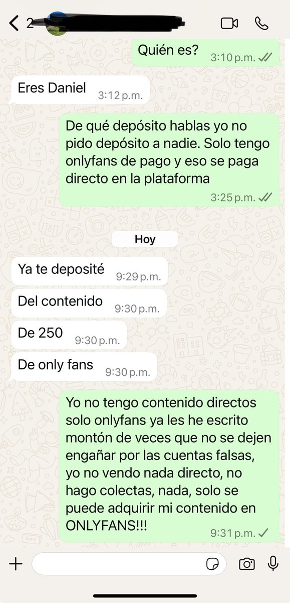 Ya les dije y no me canso de recordarles que yo no vendo contenido al privado, que no hago colectas ni pido dinero para terceros que lo único que tengo es Onlyfans; por favor no se dejen engañar!