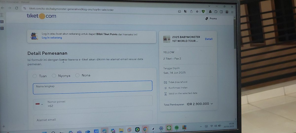Iucifo's tweet photo. Guys aku ada nyangkut isi data yellow 2 tix, masih blm avail tapi bisa refresh sampe dapet. Kalo ada yg mauu aku warin kirimmm data yaa, fee 95k/tix 

t. wts wtb babymonster jakarta bm https://t.co/Pspbn8ia9H