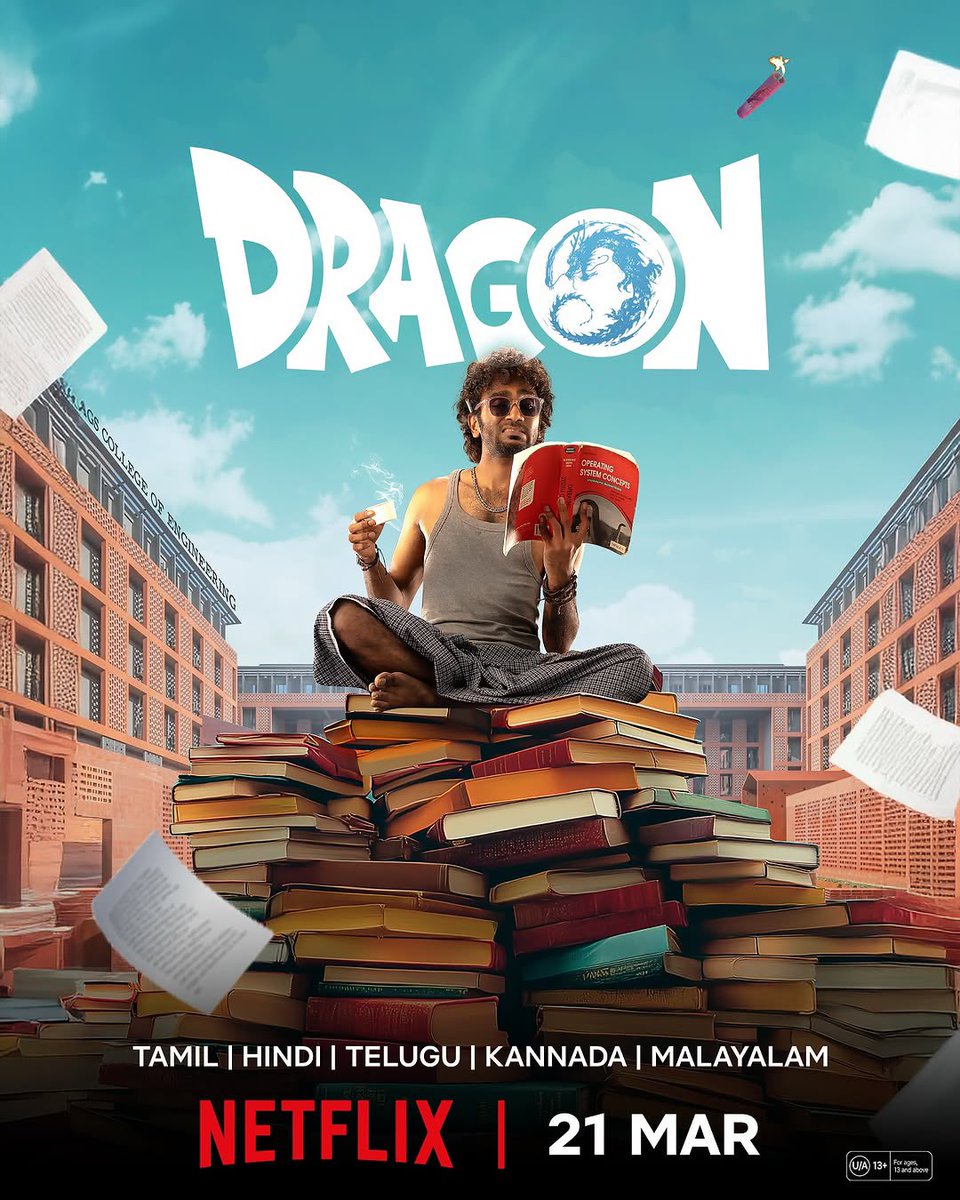 BRO_bollyRev1ew's tweet photo. The Kollywood box office winner superhit #Dragon, is set to stream from March 21, 2025 on Netflix
Available audio track - Tamil, Telugu, Kannada, Malayalam, and Hindi.
#returnofdragon #PradeepRanganathan #DragonOnNetflix https://t.co/YQ2INGlBvu