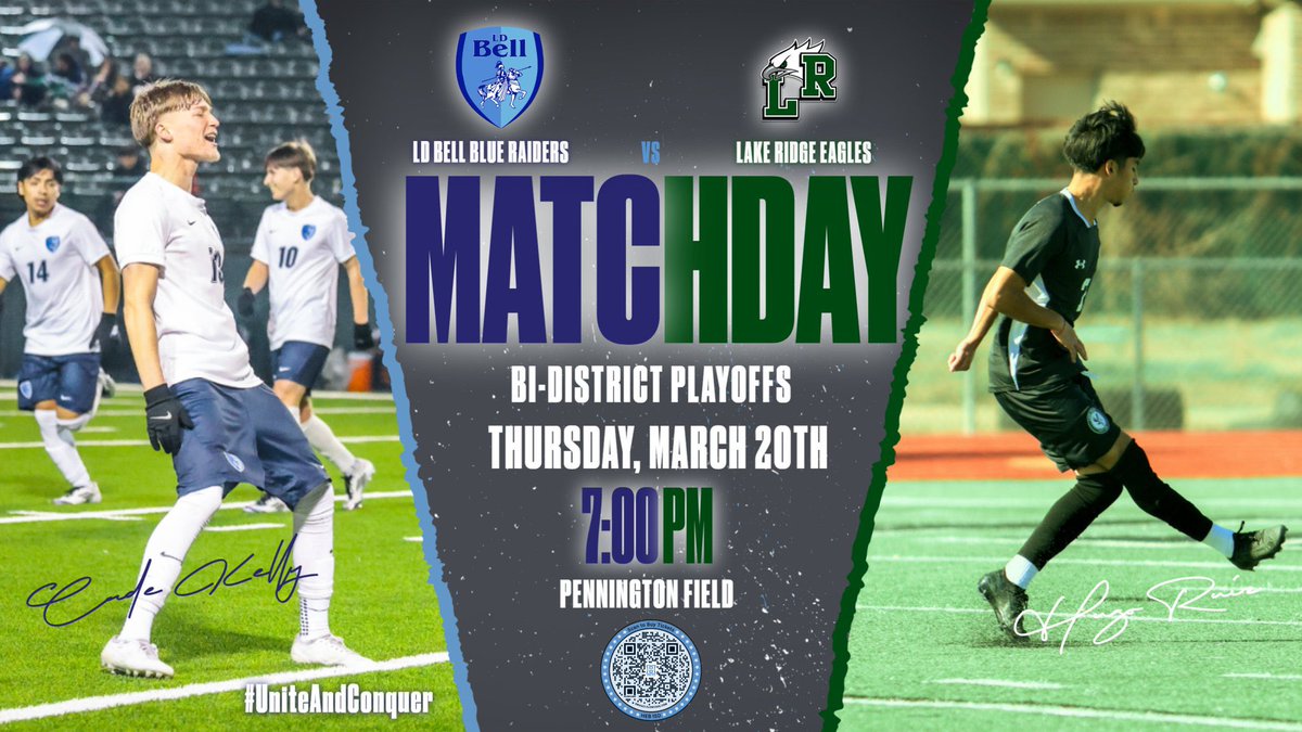 Lake Ridge Soccer (@lakeridgesoccer) on Twitter photo UIL Soccer Bi-District Playoff
<a href="/LakeRidgeSoccer/">Lake Ridge Soccer</a> π <a href="/LDBell_Soccer/">LD Bell Men's Soccer</a>
π 3.20.25
β±οΈ 7:00 PM
ποΈ Pennington Field
ποΈ $5 adults/$3 students hebisd.hometownticketing.com/embed/all?schoβ¦
<a href="/MISDathletics/">MISD Athletics Dept.</a> <a href="/alltheway30/">Ashley Alloway</a> UIL Soccer Bi-District Playoff
<a href="/LakeRidgeSoccer/">Lake Ridge Soccer</a> π <a href="/LDBell_Soccer/">LD Bell Men's Soccer</a>
π 3.20.25
β±οΈ 7:00 PM
ποΈ Pennington Field
ποΈ $5 adults/$3 students hebisd.hometownticketing.com/embed/all?schoβ¦
<a href="/MISDathletics/">MISD Athletics Dept.</a> <a href="/alltheway30/">Ashley Alloway</a>