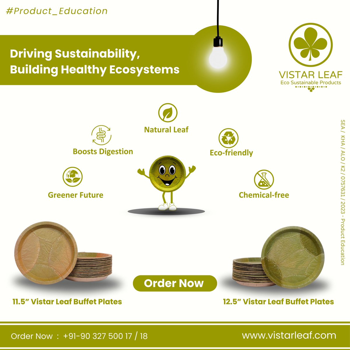 VistarLeaf's tweet photo. 🍀 VistarLeaf is building strong healthy ecosystem to drive sustainability by manufacturing leaf plates and leaf bowls 🍀
.
#vistarleaf #leaf #plates #circulareconomy #sustainability #ecofriendly #startup #entrepreneurs #environment #product #education #khammam #telangana #India https://t.co/X3T02ooOv0