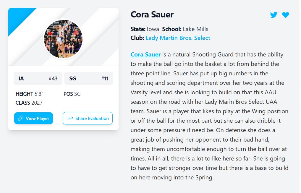 Cora Sauer (@corasauer10) on Twitter photo Thank you for the write-up <a href="/PGHBrooks/">Jeremy Brooks</a> and ranking <a href="/PGHIowa/">Prep Girls Hoops Iowa</a>! <a href="/chris31312002/">Chris Davis</a> <a href="/MartinBroLadies/">Lady Martin Bros. Select</a> Thank you for the write-up <a href="/PGHBrooks/">Jeremy Brooks</a> and ranking <a href="/PGHIowa/">Prep Girls Hoops Iowa</a>! <a href="/chris31312002/">Chris Davis</a> <a href="/MartinBroLadies/">Lady Martin Bros. Select</a>