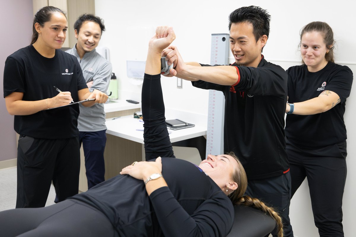 omavs's tweet photo. From fastballs to curveballs, UNO’s Pitching Lab is where science meets sport. ⚾🥎 Georgina Corrick from Great Britain’s women’s national softball team is just one of many elite athletes using UNO’s biomechanics research to refine their game. #KnowTheO #MarchMAVness https://t.co/uFb51SR0IK