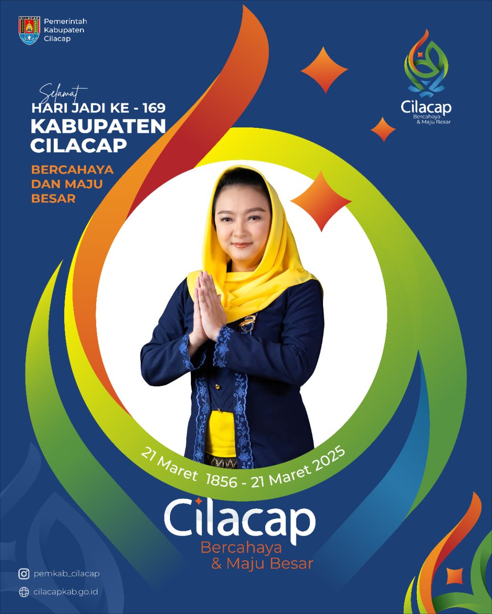 #wargabercahaya dalam rangka memeriahkan Hari Jadi Ke-169 Kabupaten Cilacap, mari tunjukkan semangat dan kebanggaan kita sebagai warga Cilacap dengan menggunakan Twibbon spesial ini serentak pada tanggal 21 Maret 2025!

twibbo.nz/cilacap169

atau

twibbo.nz/169cilacap
