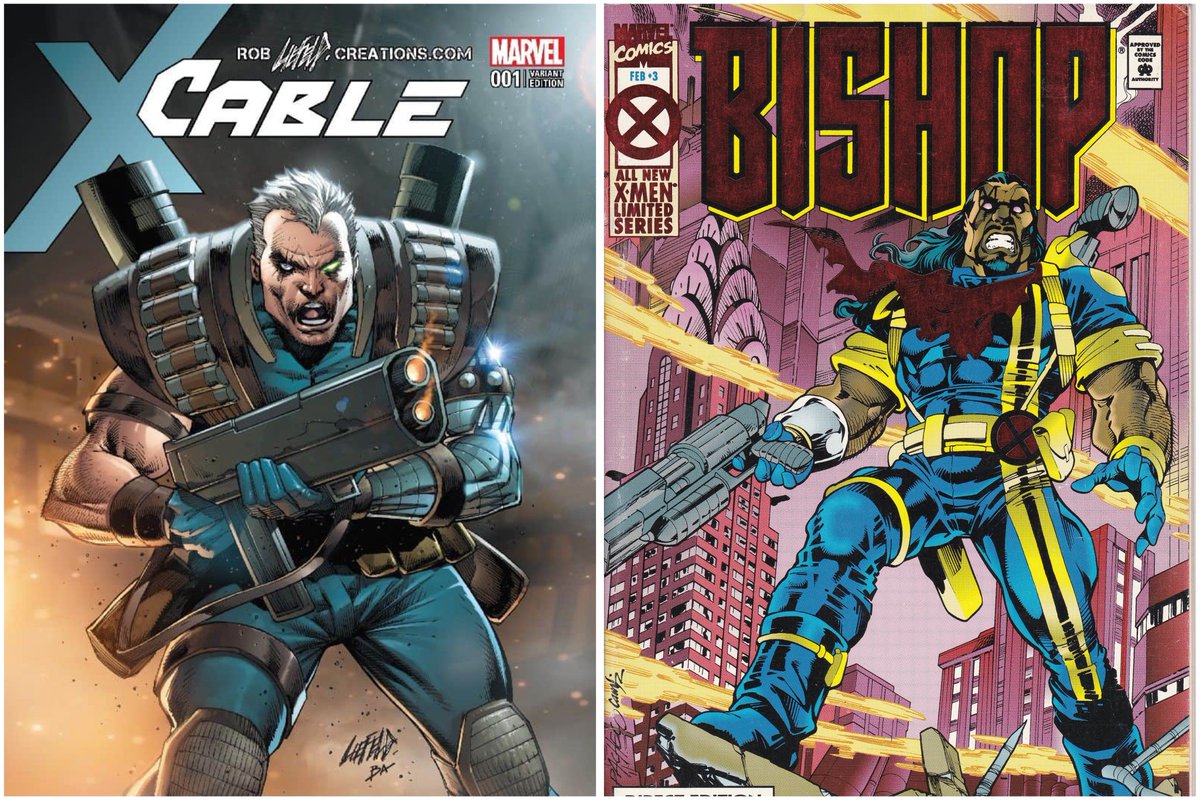-- Obviously the one on the right should keep the name "Bishop," and the one on the left should be named "Cable"

Are they actually still a part of the X-Men universe?  I haven't read the comics since the 2000s