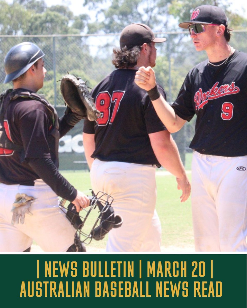 Team Australia ⚾️ (@teamausbaseball) on Twitter photo Eric Balnar (<a href="/EBalnar/">Eric Balnar</a>) presents an Australian Baseball news read in audio form each week. A 5-10 minute update with some big headlines 🔈
This week:
🇦🇺 Some Local Division 1 updates
🎵 Liam Hendriks walk-out song
🇯🇵 ABL x MLB connections
📈 Key Performing College Aussies Eric Balnar (<a href="/EBalnar/">Eric Balnar</a>) presents an Australian Baseball news read in audio form each week. A 5-10 minute update with some big headlines 🔈
This week:
🇦🇺 Some Local Division 1 updates
🎵 Liam Hendriks walk-out song
🇯🇵 ABL x MLB connections
📈 Key Performing College Aussies
