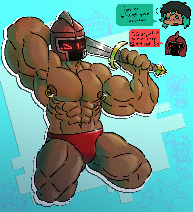 Sancho and Lorenzo on a quest
#art #digitalart #buff #anatomy #knight #armor #originalcharacterart #originalcharacters #originalcharacter #ocart