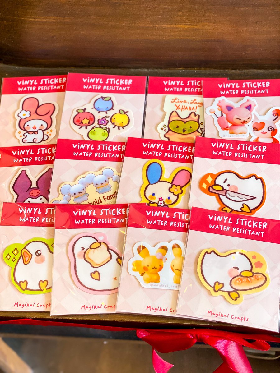 Magikai_Crafts's tweet photo. A look at my current selection of stickers and sticker sheets for my online shop and at my physical store location at Paperaica! 🍄✨ https://t.co/DQTNyP6zn6