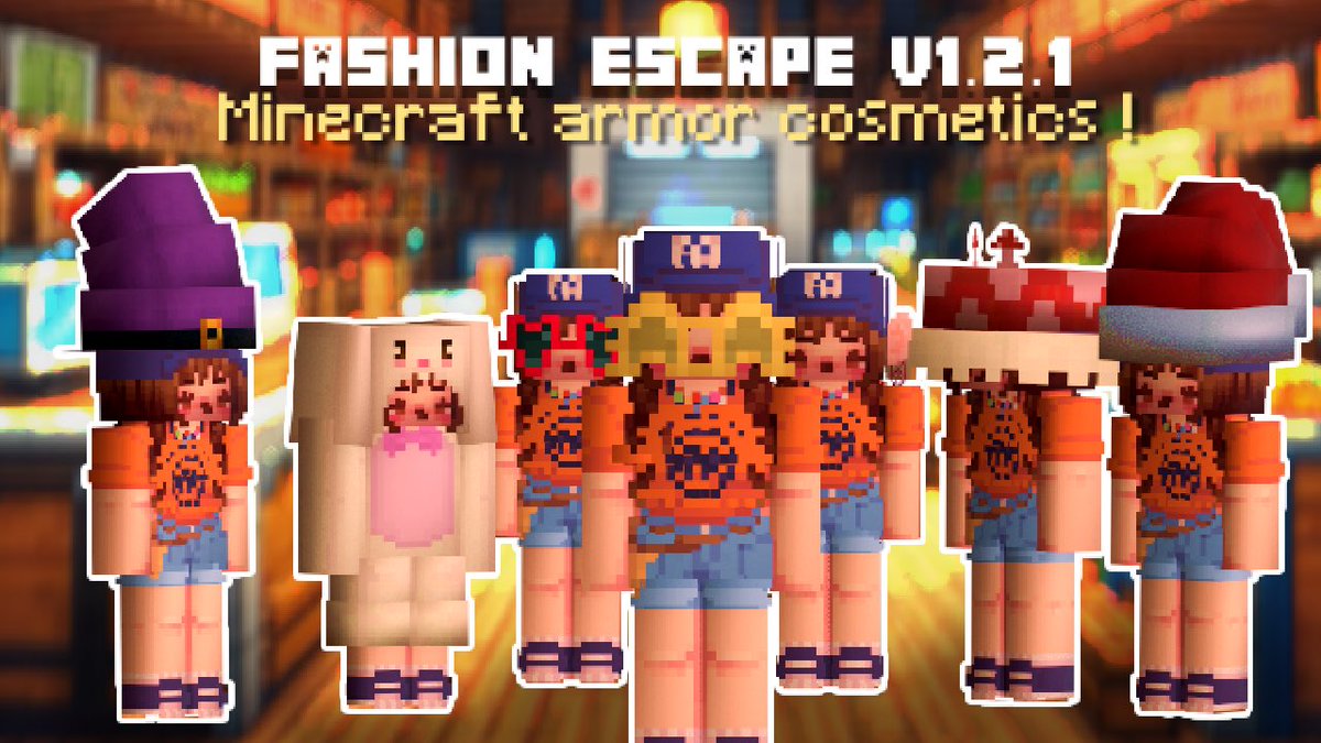 neotokyopix's tweet image. ᥫ᭡。 FashionEscape v1.2.1      ᥫ᭡。
     
꒰ ִ ֺ ⊹ Minecraft armor cosmetics  ⊹ ֺ ִ ꒱

—?! If you haven’t checked out fashion escape you should !!! ໒꒰ྀི´ ˘ ` ꒱ྀིა
#minecraft #mcbe #mcpe #minecraftbedrock #blockbench