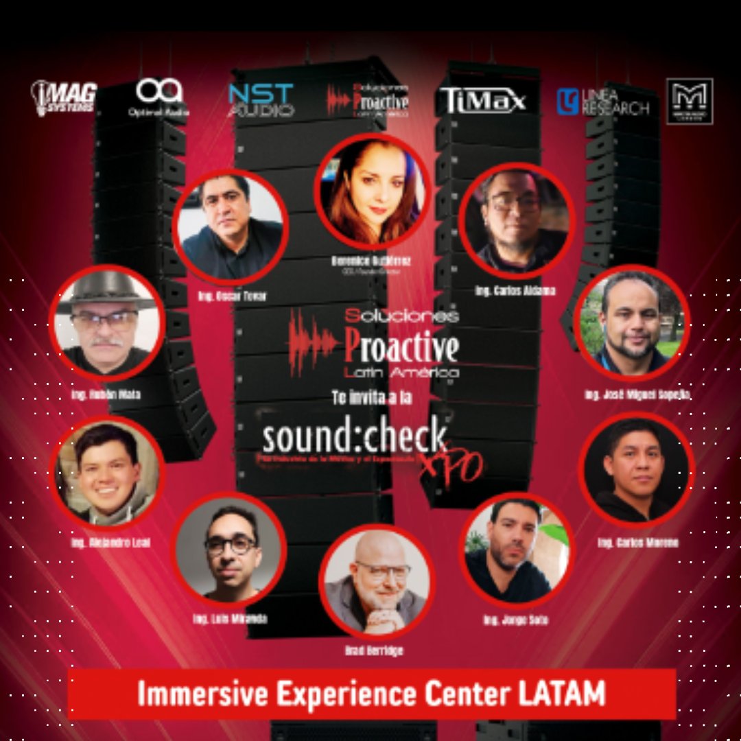 Soluciones Proactive Latin América te invita a descubrir el Immersive Experience Center Latam en sound:check Xpo 2025 . Vive la tecnología. 🌟 ¿Estás listo? soundcheckexpo.com.mx/proactive/