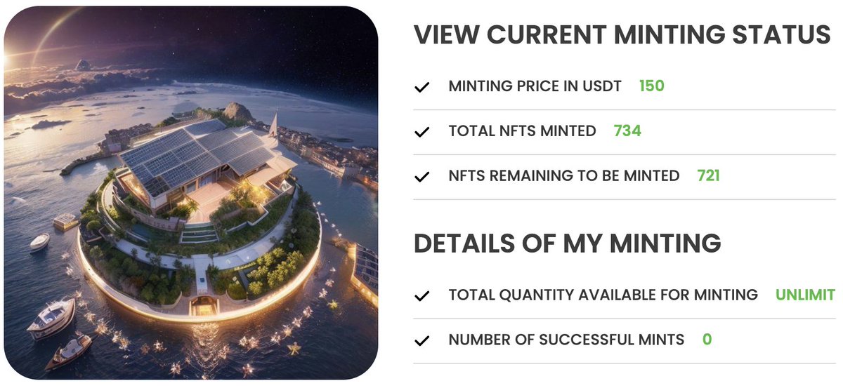 EcovitaRec's tweet photo. 📢 Final Minting Update

Out of the 734 NFTs available, 13 have already been minted since yesterday! 🎉 Don’t miss your chance to mine Eco Points daily with your ECOVITA NFT and swap them for $ECOVITA tokens.

Already own an NFT? Level it up to earn even more points!🆙

🔗 Mint here: https://t.co/sZErPxpH2W

#Ecovita #NFTMinting #Crypto #Blockchain #Web3 #NFTCommunity #X2E