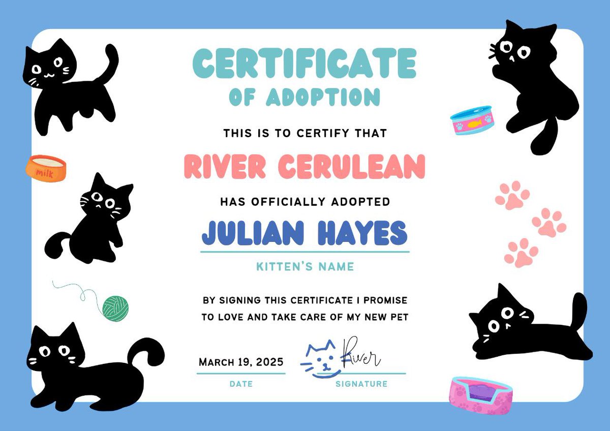 noctiveil's tweet image. Thankyou for adopting me! Now, I'm officially your miaw forever. 🐈‍⬛