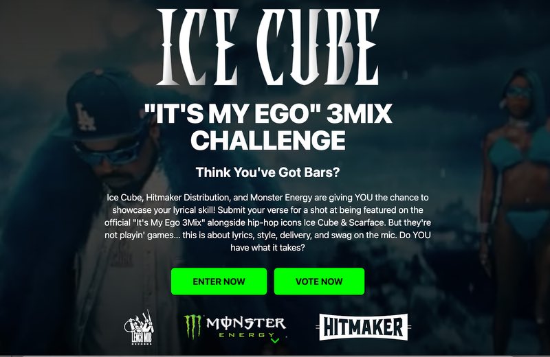 icecube's tweet photo. Your favorite better come correct. Who got your vote? Whether you’re in the booth or in the comments, this is the final stretch. Get your verses and votes in by 3/21. https://t.co/umt4T4aq60 https://t.co/XJV92myI1E