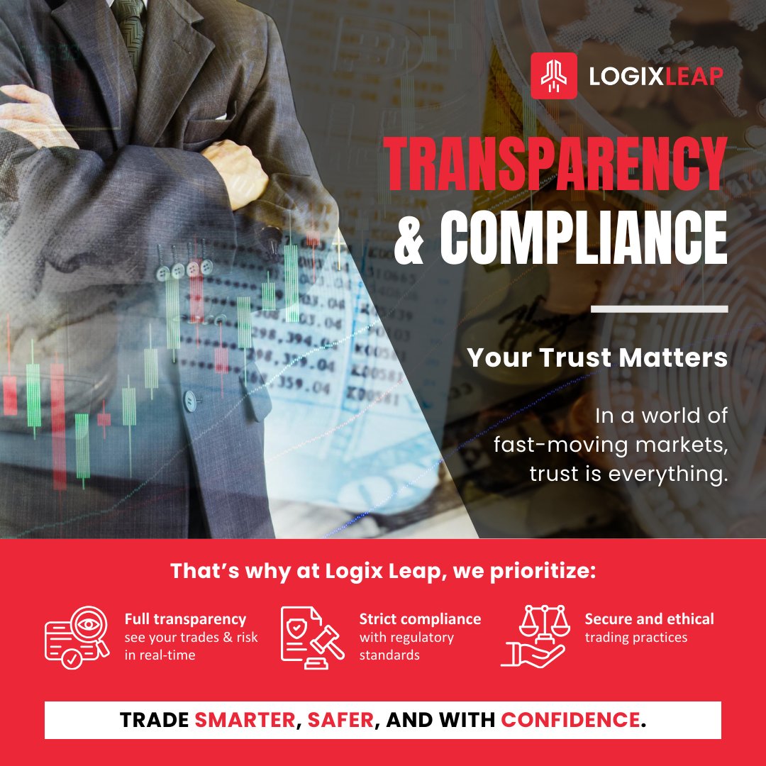 LogixLeap's tweet photo. Trust is everything. 🔍 At Logix Leap, we trade with transparency, compliance, and security. 🚀 #LogixLeap #SmartTrading #AI https://t.co/dSZwjlCjLd