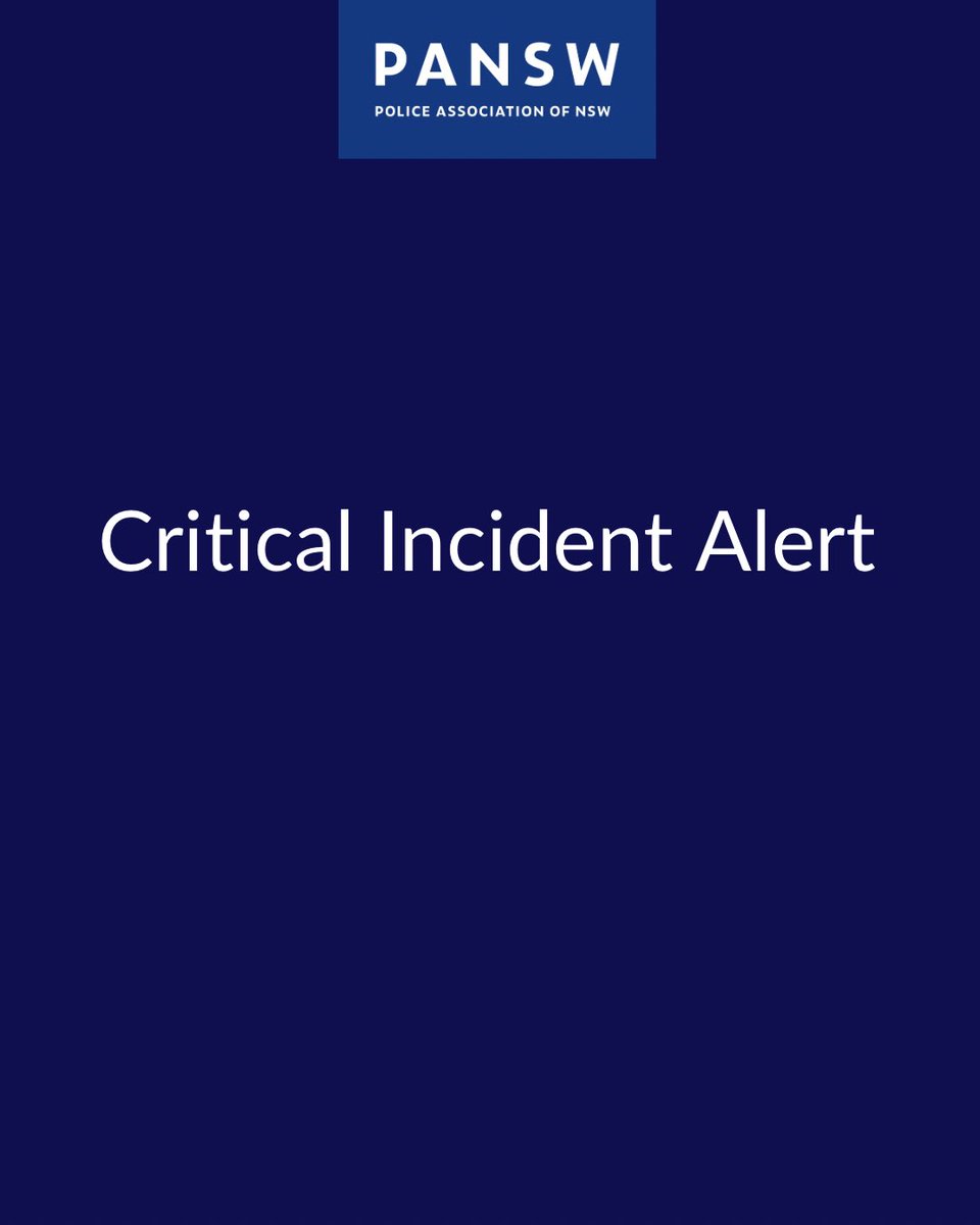 CRITICAL INCIDENT ALERT
 
PANSW are assisting members involved in a critical incident in Murrumbidgee Police District. 

A PANSW Organiser attended and the involved members are receiving the legal and welfare support needed. 

Details will be posted by NSWPF.
