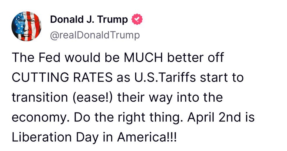 cryptorover's tweet image. 💥BREAKING:

TRUMP JUST SAID THE FED WOULD BE MUCH BETTER OFF CUTTING RATES.

RATE CUTS ARE COMING THIS YEAR!