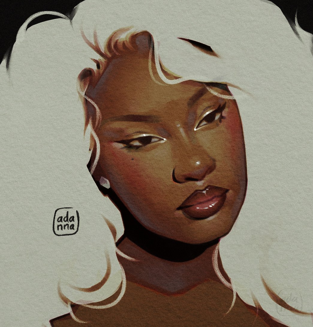 Adxnna's tweet image. what I saw vs what I painted in #Procreate