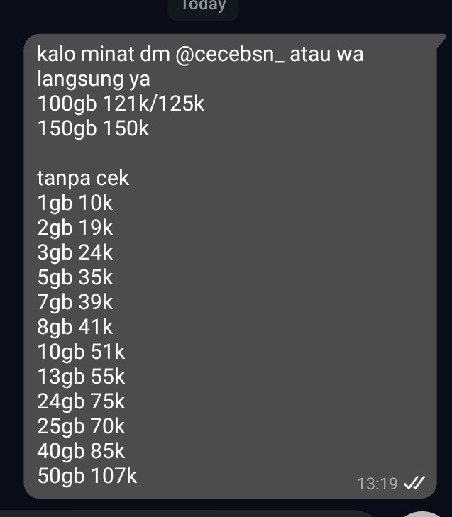 wts sell jual kuota indosat isat im3 m3 #zonauang