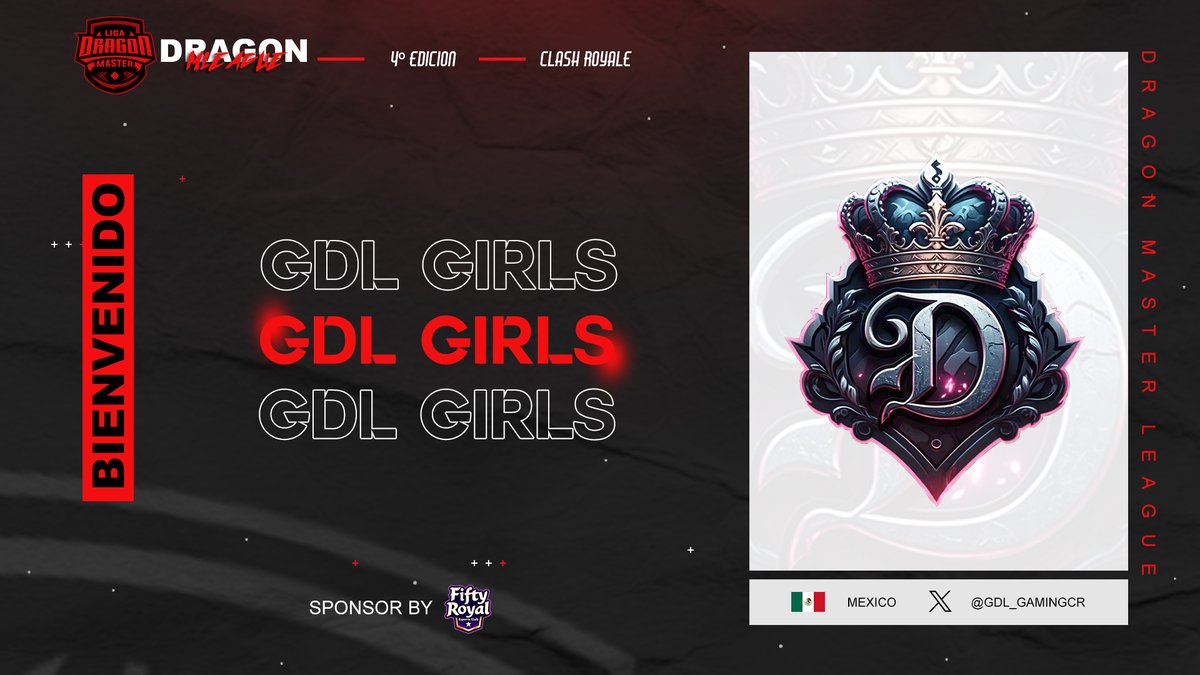 Dragon MLeague (@liga_dragonmgg) on Twitter photo #CR | Presentación✨ | 35/36 🔥
🇲🇽 | <a href="/GDL_GamingCR/">GDL Gaming</a>
Otro equipo femenil a la competición que traen un rooster fuerte para llegar lejos en esta edición 🥰🧐
#DragonMLeague #GoDML #CR | Presentación✨ | 35/36 🔥
🇲🇽 | <a href="/GDL_GamingCR/">GDL Gaming</a>
Otro equipo femenil a la competición que traen un rooster fuerte para llegar lejos en esta edición 🥰🧐
#DragonMLeague #GoDML