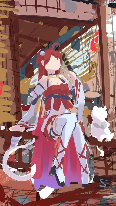 Human Artist, let's QRT with your work! Before                                     After 