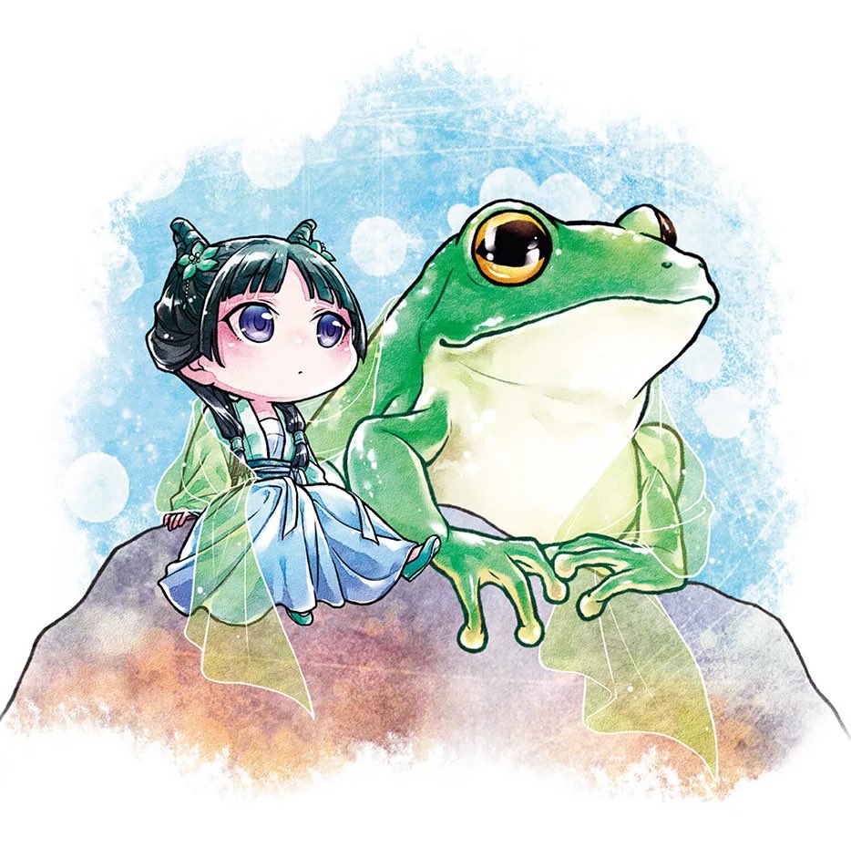 keiuzuki's tweet photo. Maomao with a decently-sized frog 💚 https://t.co/0SVzmd8jEY