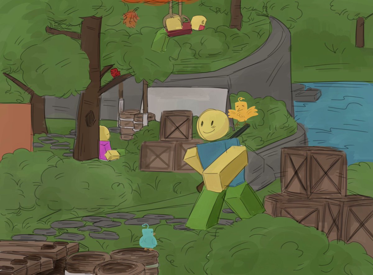 BeaksOnRoblox's tweet photo. Brush strokes of the birdies! Dis is our Doodle Nest 🎨🐦

(brb - taking a happy cry break because the overwhelming support has us feeling all kinds of sentimental  🥹 🥹 )

#Beaks  #ROBLOX #ComingSoon https://t.co/hj7stWPorr