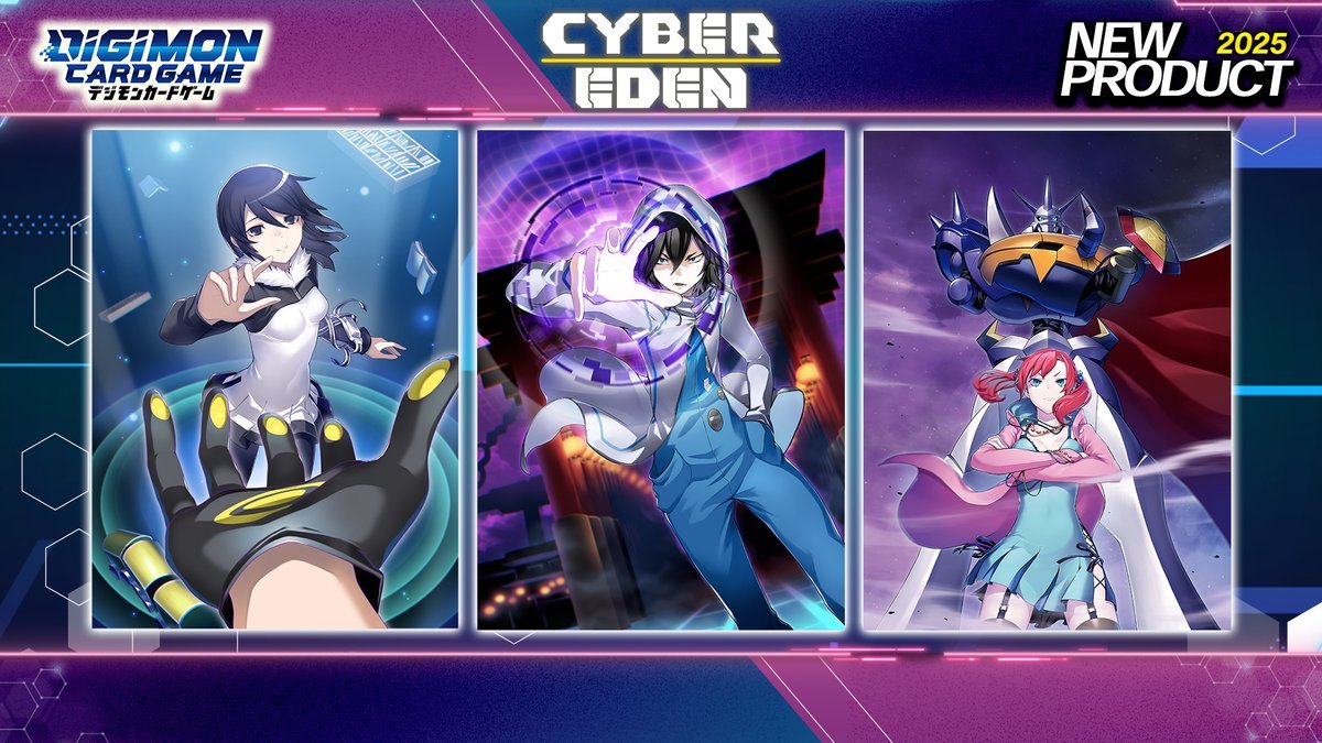 BT22 Cyber Eden 悠子、アラタ、ノキア Yuuko, Arata, Nokia #デジモン