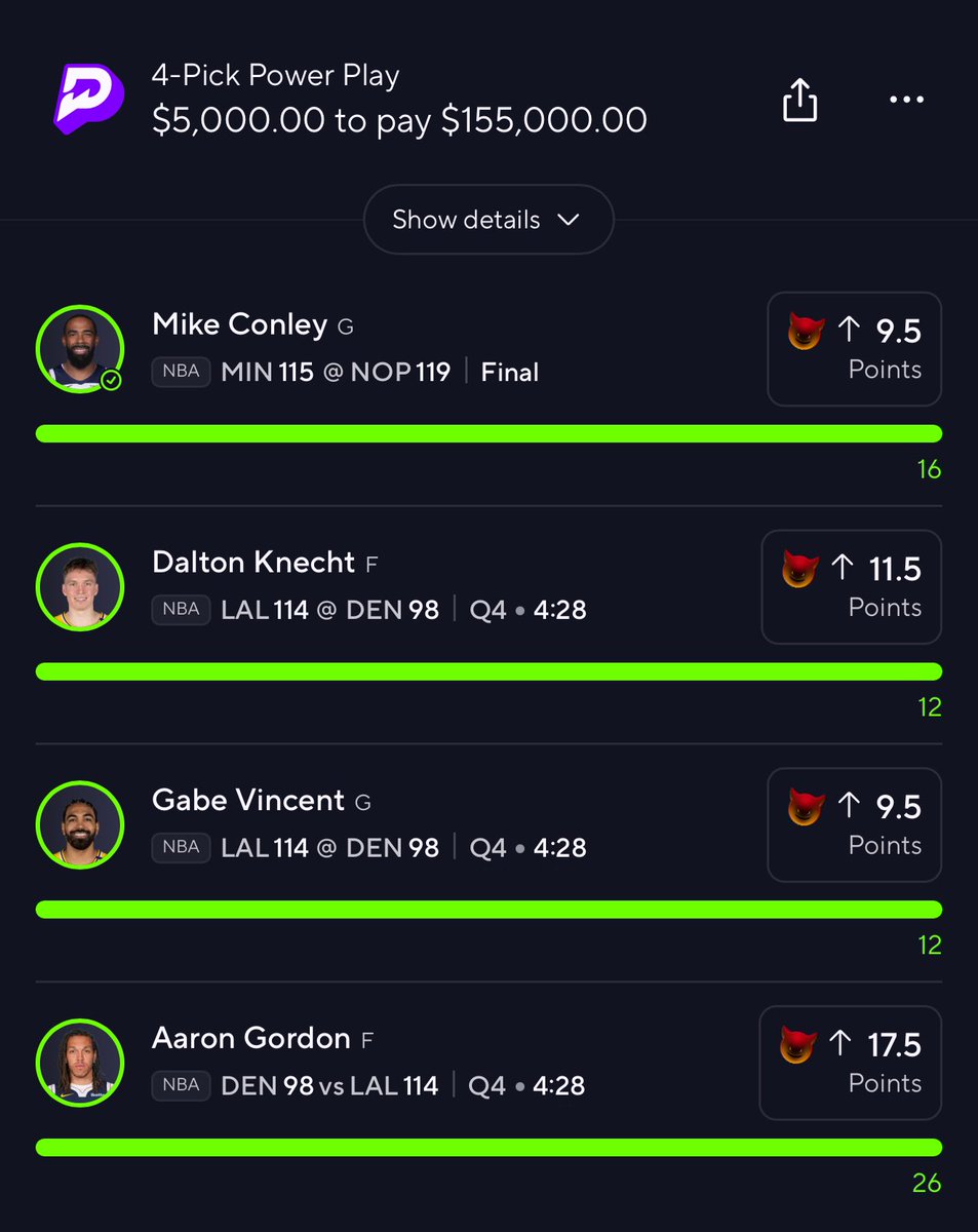 ZetoPicks's tweet image. HOLY FUCK ๐ญ๐ญ๐ฅ
4MAN DEMON SWEEP FOR 155K. ๐ญ๐ญ
Cashed tf out in premium my lord. ๐๐ฝ
$500 giveaway to a FOLLOWER that Likes & Rts ๐ฏ
#prizepicks #prizepicksnba #GamblingTwitter