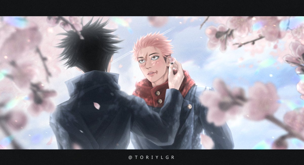 toriylgr's tweet image. happy yuuji day ♡ 🌸🐯

#虎杖悠仁誕生祭2025 #itafushi #jjk