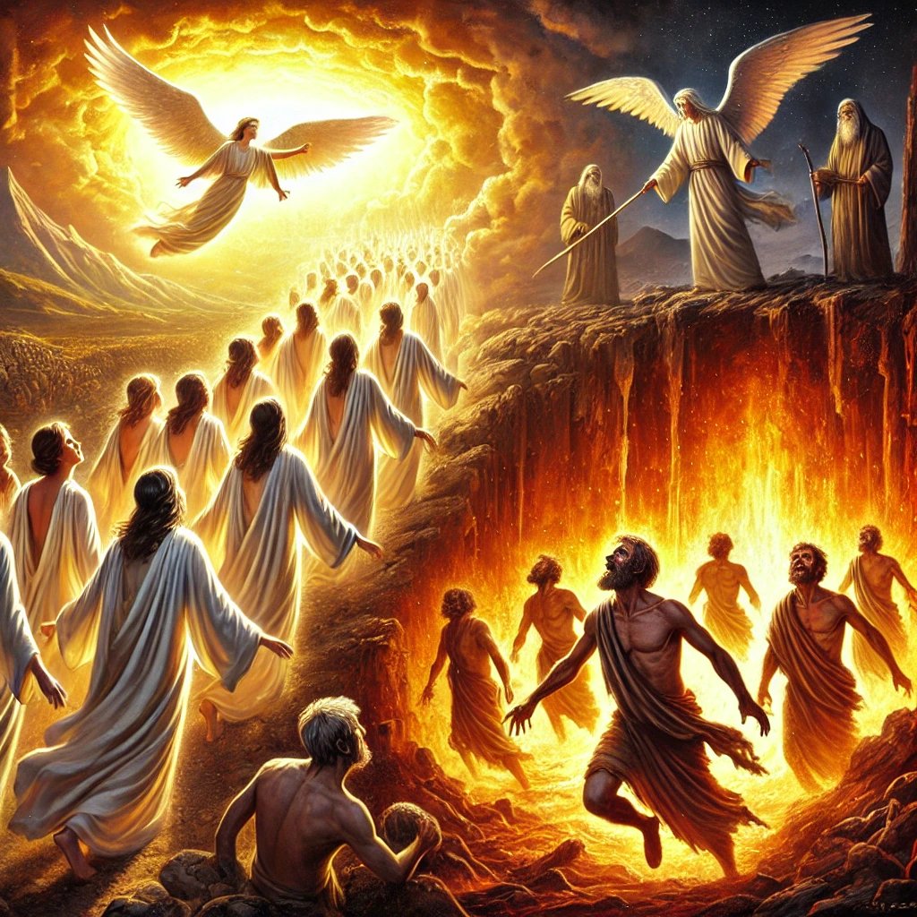 Snippy101's tweet photo. At the end of the age, the righteous and the wicked will be separated. Where will you stand when the angels come? (Matthew 13:49-50) #FinalJudgment #WeepingAndGnashing #ChooseChrist https://t.co/BPZCxt3BlK