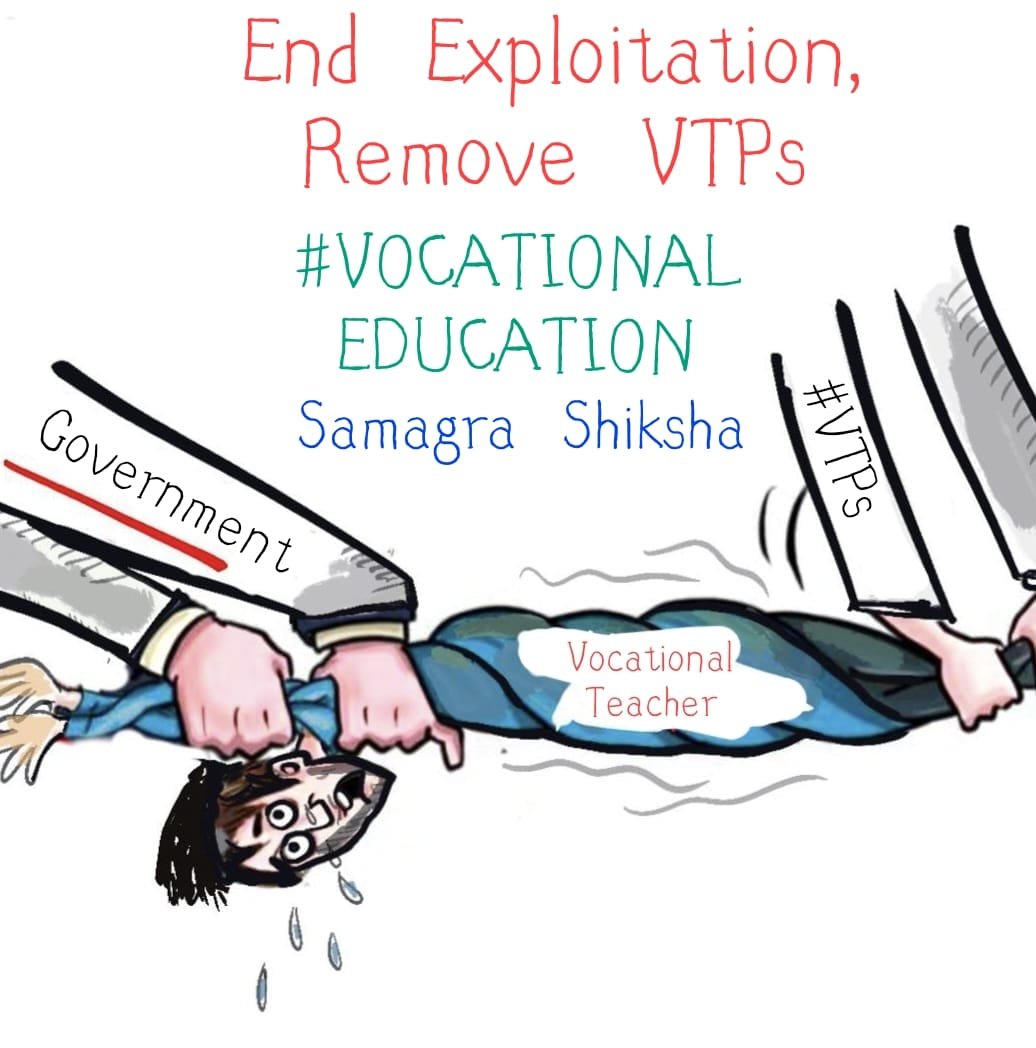 Amit8Mehra's tweet photo. .@cmjnk Let the vocational trainers taste justice in your regime. Vocational Trainers in J&amp;K are being exploited under the VTP system! 😡

We demand direct recruitment under Samagra Shiksha—no middlemen, no exploitation!

End the injustice, remove VTPs! 🚫
#JusticeForVTs @JKVTWA https://t.co/DfoACEKXwd