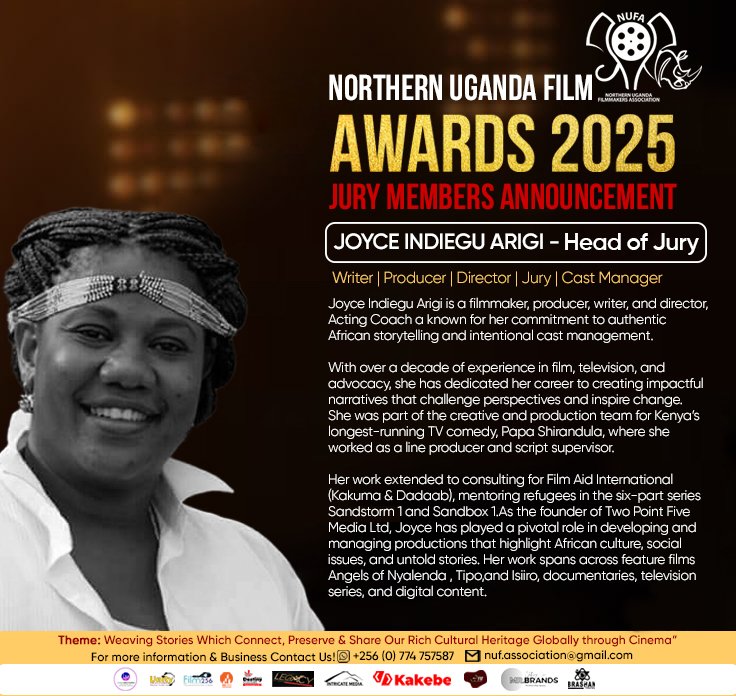 NUFA ANNOUNCES JURY

In preparation for their nomination night which is happening this weekend, the organisers of Northern Uganda Film Awards have announced the jury. 

We believe that the producers from that region of the country who are excited about the first edition of the