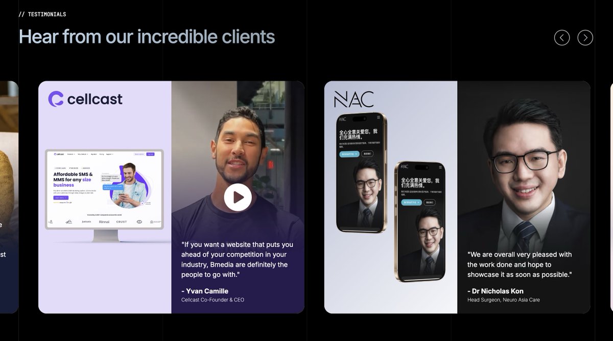 Orbytes Testimonial Section