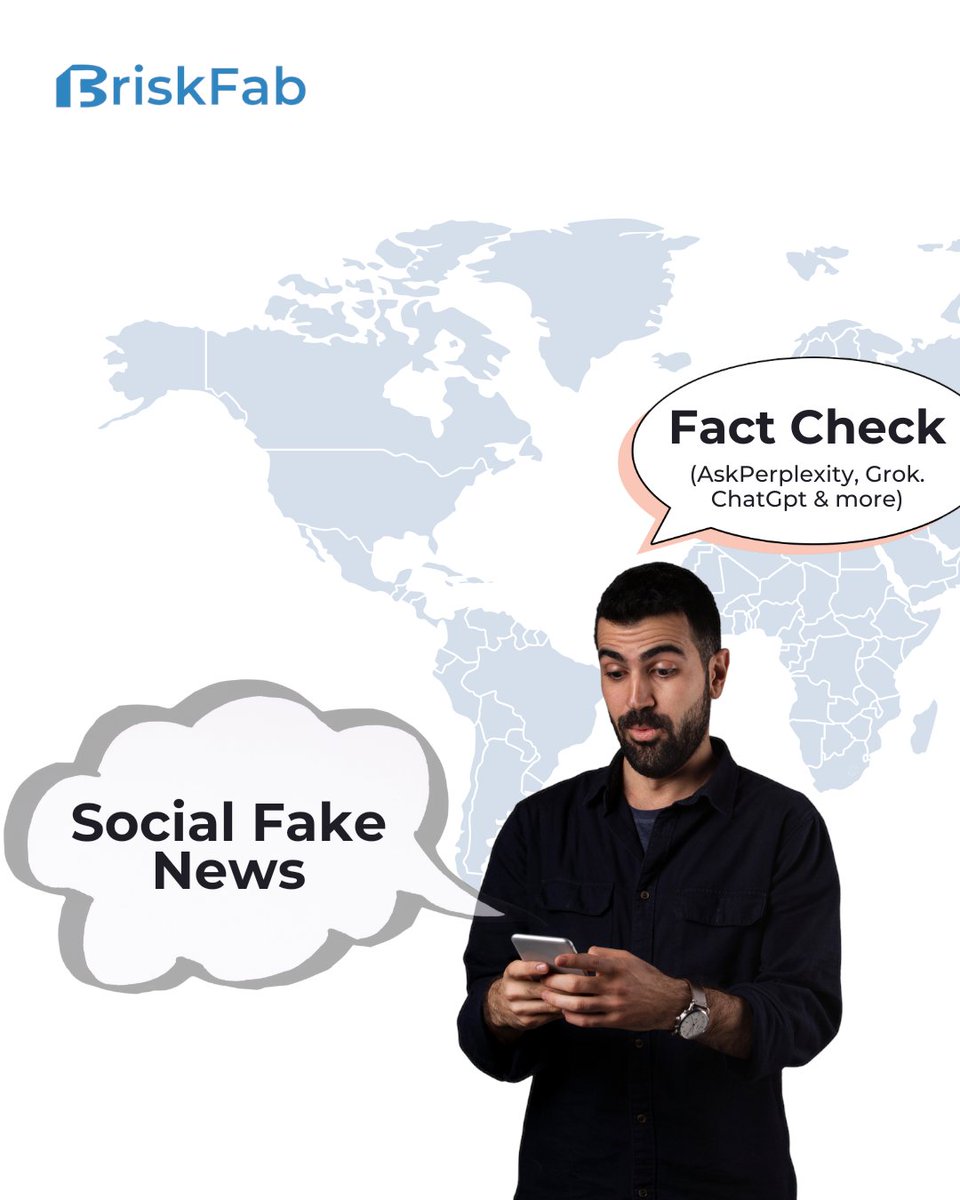BriskFab's tweet image. 🚨 Misinformation spreads 6X faster than the truth!

AI tools like Grok &amp;amp; Perplexity can fact-check in real time - protect your brand, build trust, and lead with accuracy. ✅

👉 What’s your biggest challenge with content verification?

#ContentVerification #AITools #DigitalTrust
