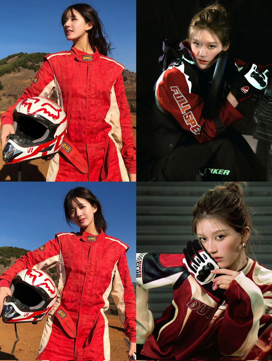 it’s impossible not to love zhao lusi in racer’s outfit 😮‍💨💘