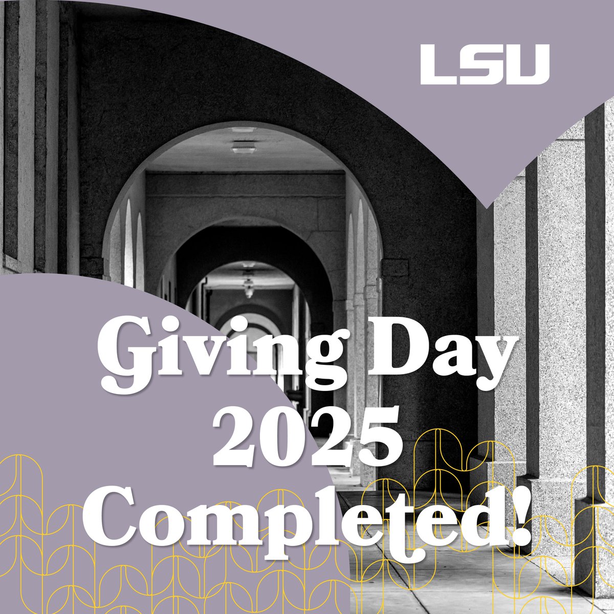 Thanks to the generosity of Tigers around the world, we came together to make a transformative impact this Giving Day. Every gift, post, and share from today is helping to create opportunities for LSU students, faculty, and programs to thrive. Together, we build teams that WIN!
