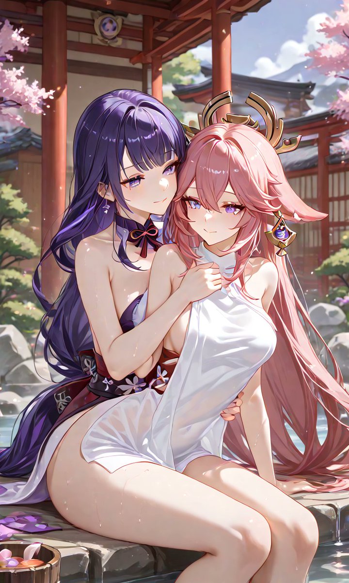 thistlethr22541's tweet photo. #YaeMiko #yaeei #RaidenShogun #RaidenEi #eimiko #GenshinImpact #AIart #AIイラスト . https://t.co/ylw3lCIz0V