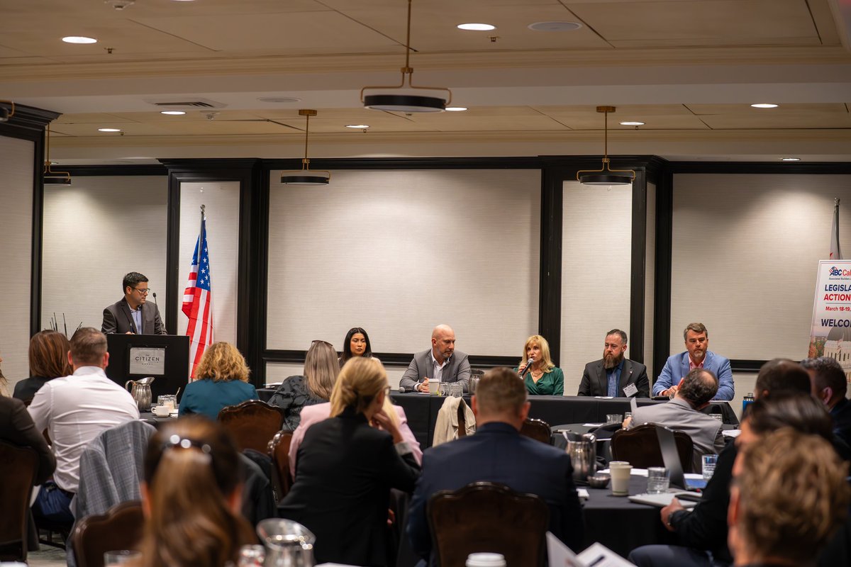 NorCalABC's tweet photo. Today, @ABCofCalifornia @NorCalABC @ABCSocal1 @ABCCentralCal @ABC_SanDiego visited the Capitol for a day of advocacy, ensuring merit shop contractors’ voices were heard. From key meetings to panels, we’re fighting for fair competition &amp; workforce development! #ABCMeritShopProud https://t.co/68VQZ028dK